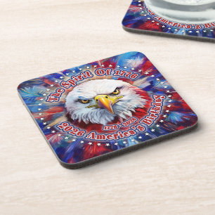 The Spirit Of 1776, 2026 America’s Red Eagle Firew Beverage Coaster