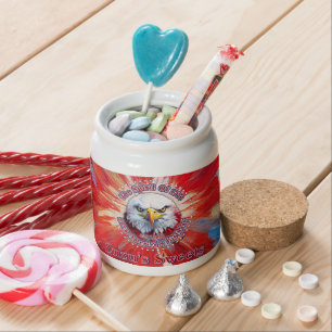 The Spirit Of 1776, 2026 America’s Red Eagle Firew Candy Jar
