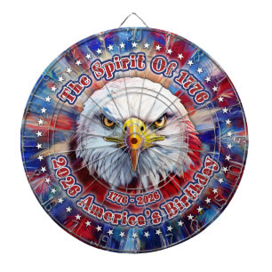The Spirit Of 1776, 2026 America’s Red Eagle Firew Dart Board