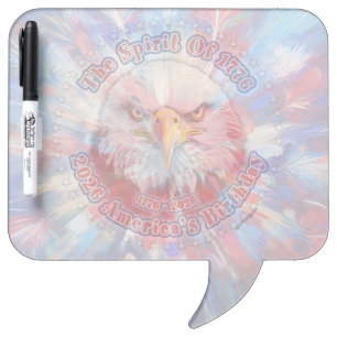 The Spirit Of 1776, 2026 America’s Red Eagle Firew Dry Erase Board
