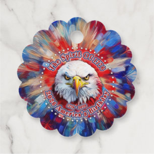 The Spirit Of 1776, 2026 America’s Red Eagle Firew Favor Tags