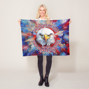 The Spirit Of 1776, 2026 America’s Red Eagle Firew Fleece Blanket