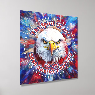 The Spirit Of 1776, 2026 America’s Red Eagle Firew Foam Core Photo Tile