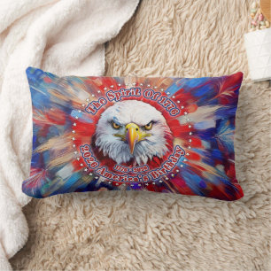 The Spirit Of 1776, 2026 America’s Red Eagle Firew Lumbar Pillow