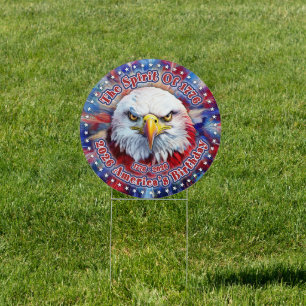 The Spirit Of 1776, 2026 America’s Red Eagle Firew Sign