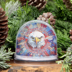 The Spirit Of 1776, 2026 America’s Red Eagle Firew Snow Globe