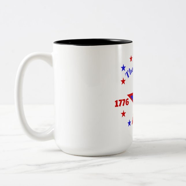 THE SPIRIT OF 26 - SEMIQUINCENTENNIAL Two-Tone COFFEE MUG (Left)