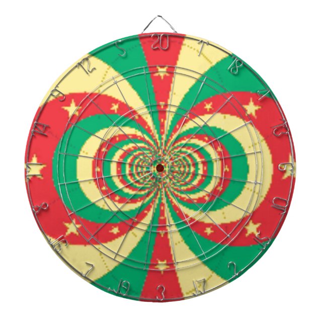 The Spirit of Cameroon: Indomitable Lions Dart Board (Front)