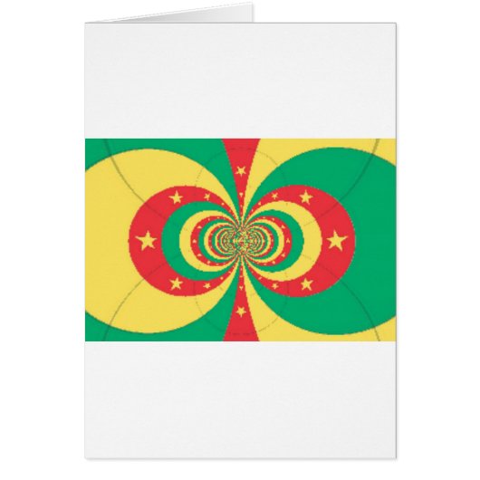 The Spirit of Cameroon: Indomitable Lions Flag Art (Front)