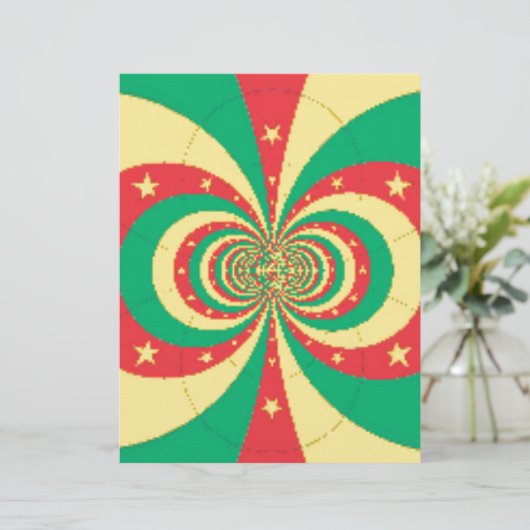 The Spirit of Cameroon: Indomitable Lions Flag Art (Standing Front)