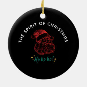 THE SPIRIT OF CHRISTMAS CERAMIC ORNAMENT