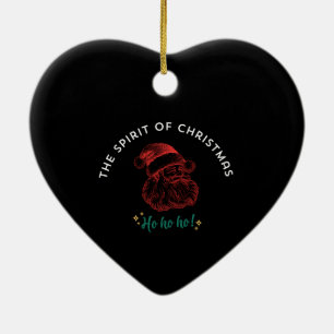 THE SPIRIT OF CHRISTMAS CERAMIC ORNAMENT