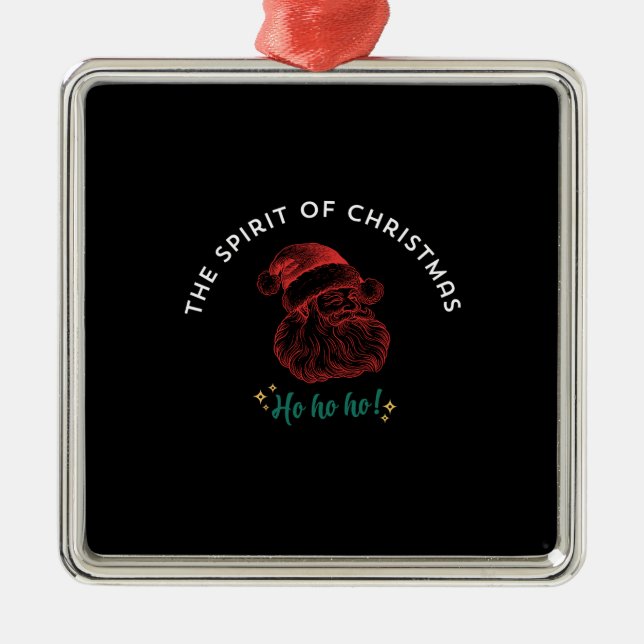 THE SPIRIT OF CHRISTMAS METAL ORNAMENT (Front)