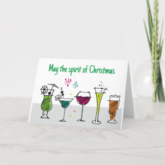 THE "SPIRIT OF CHRISTMAS & SPIRITS TOO" HOLIDAY CARD