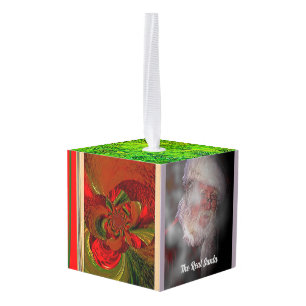 "The Spirit of Christmas" Wooden Cube Ornament