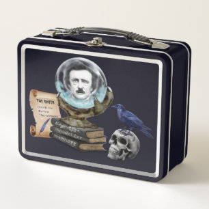 THE SPIRIT OF EDGAR ALLAN POE METAL LUNCH BOX