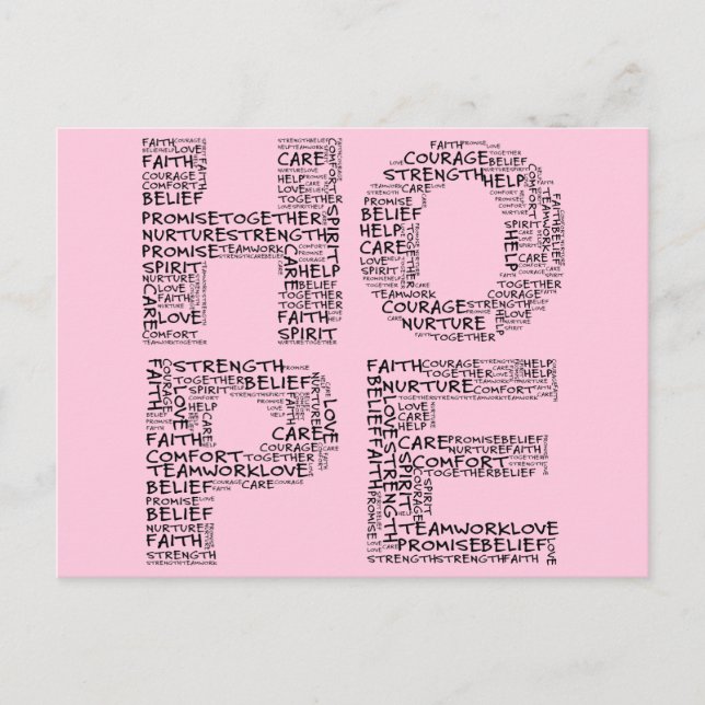 The Spirit of Hope (Black Text) Postcard (Front)