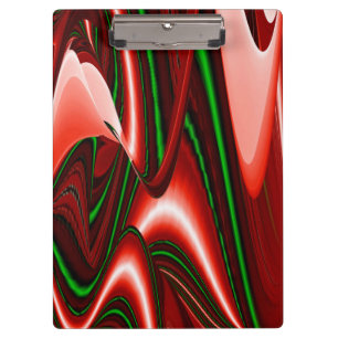 The spirit of Love and Hope Abstract 3D Rainbowart Clipboard
