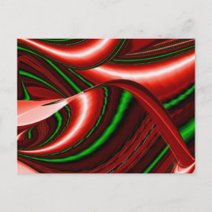 The spirit of Love and Hope Abstract 3D Rainbowart Holiday Postcard