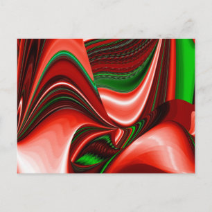 The spirit of Love and Hope Abstract 3D Rainbowart Holiday Postcard
