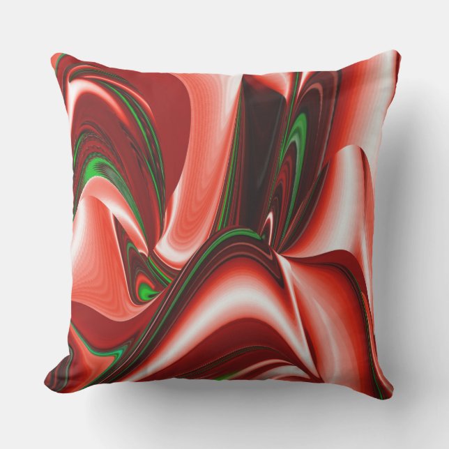 The spirit of Love and Hope Abstract 3D Rainbowart Outdoor Pillow (Front)