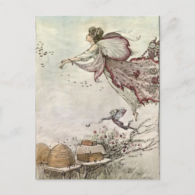 “The Spirit of the Bee-Hive” Postcard (Front)
