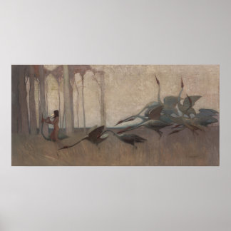The Spirit of the Plains Sydney Long Mythology Poster
