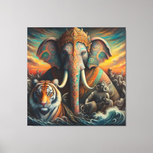 The spiritual art canvas print (Front)