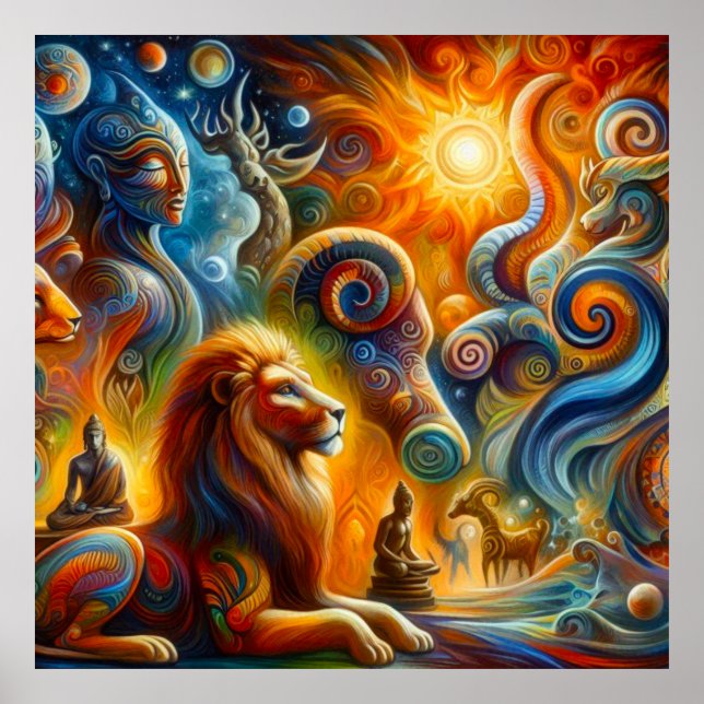 The spiritual art poster (Front)