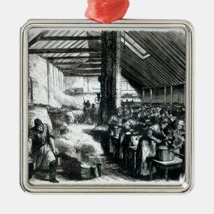 The Spitalfields Soup Kitchen, 1867 Metal Ornament