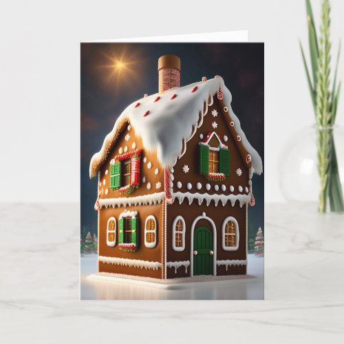 The Splendor of Our Exquisite Gingerbread House Holiday Card