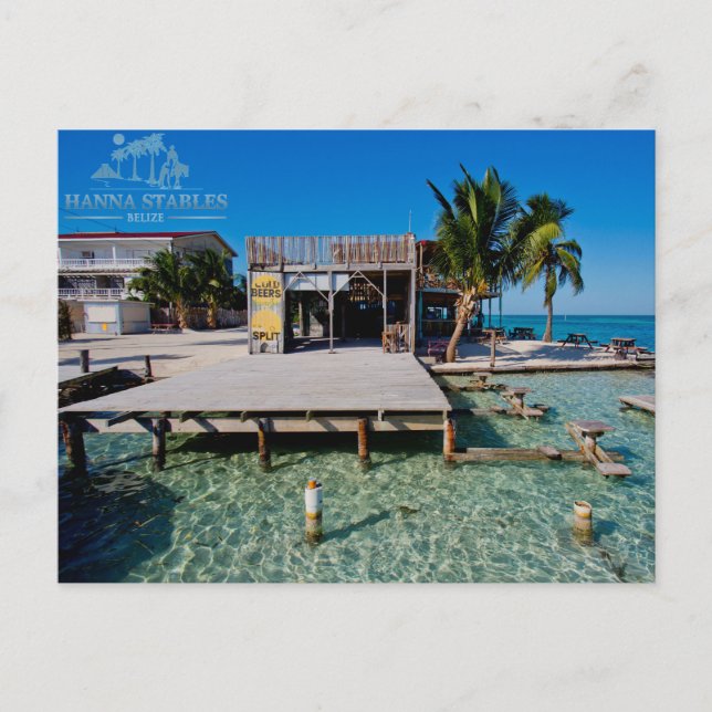 The Split at Caye Caulker, Belize Postcard (Front)