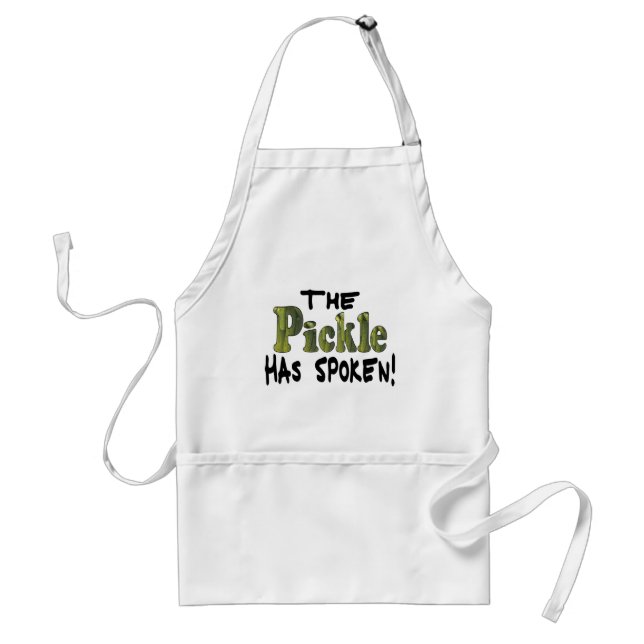 The Spoken Pickle Adult Apron (Front)