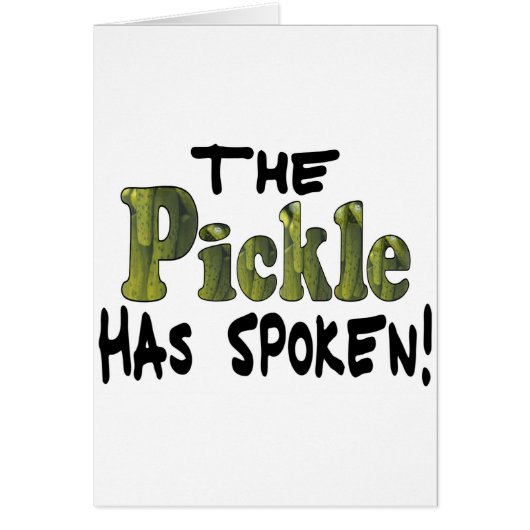 The Spoken Pickle Cards (Front)