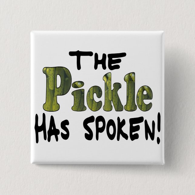 The Spoken Pickle Pinback Button (Front)