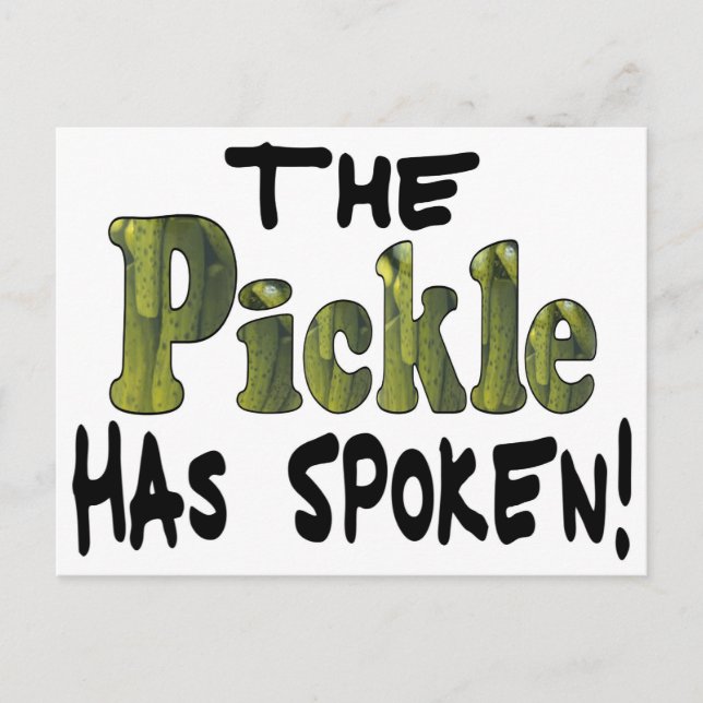 The Spoken Pickle Postcard (Front)