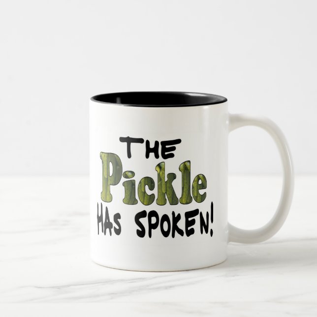 The Spoken Pickle Two-Tone Coffee Mug (Right)