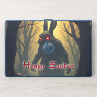 The Spooky Easter Bunny in the Shadowy Forest HP Laptop Skin