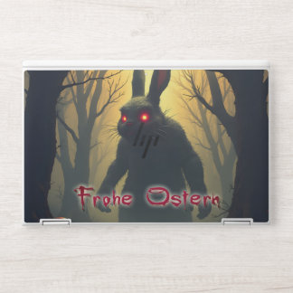 The Spooky Easter Bunny in the Shadowy Forest HP Laptop Skin