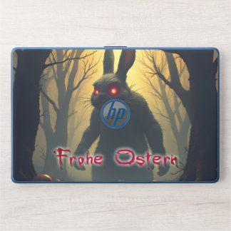 The Spooky Easter Bunny in the Shadowy Forest HP Laptop Skin