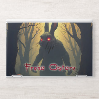 The Spooky Easter Bunny in the Shadowy Forest HP Laptop Skin