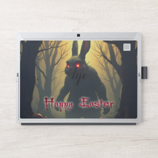 The Spooky Easter Bunny in the Shadowy Forest HP Laptop Skin