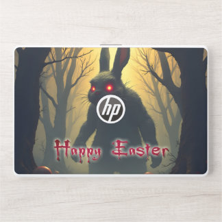 The Spooky Easter Bunny in the Shadowy Forest HP Laptop Skin