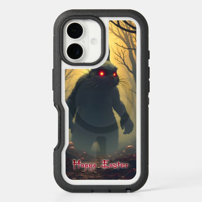 The Spooky Easter Bunny in the Shadowy Forest Otterbox iPhone Case (Back)