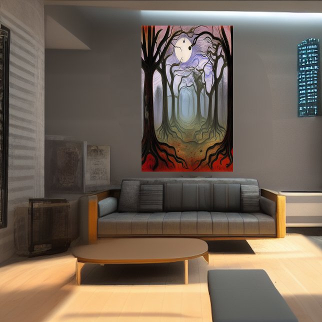The spooky forest | AI Art Poster (Creator Uploaded)