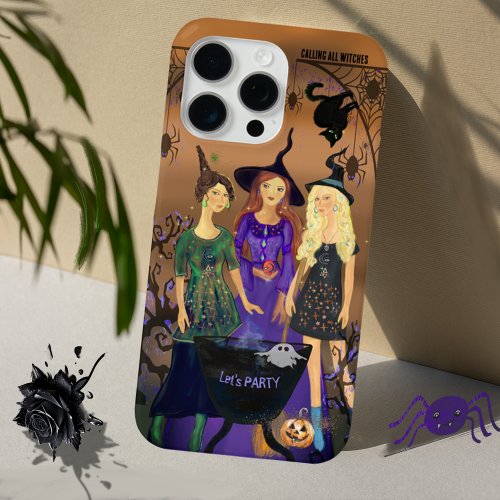 The Spooky Halloween Witches  Phone Case