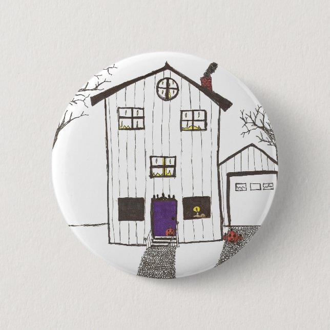 The Spooky House Button (Front)