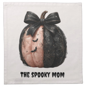 The Spooky Mom Halloween Pumpkin Cloth Napkin