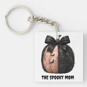 The Spooky Mom Halloween Pumpkin Keychain