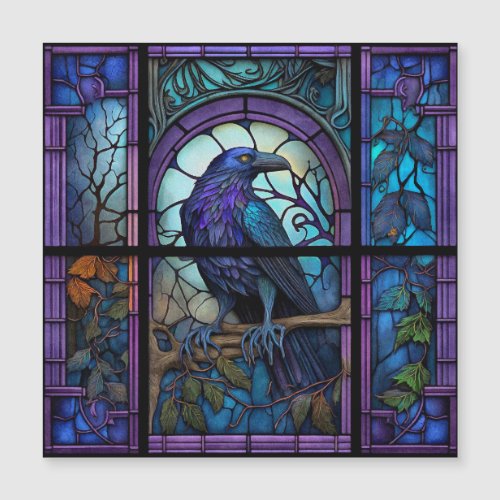 The Spooky Raven Stained Glass